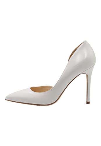 CARNEA Damen Leder High Heels, Creme, 36 EU von CARNEA