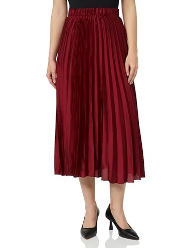 CARNEA Women's Damen Faltenrock 17525607-CA04, Bordeaux, M Skirt, M von CARNEA