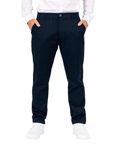 CARNÉT Pavia Performance Chino Hose 34/32 | Chino Herren Regular Fit mit Stretch für Optimale Bewegungsfreiheit | Angenehme & Praktische Stretchhose Stoffhose Herren | Navy von CARNÉT
