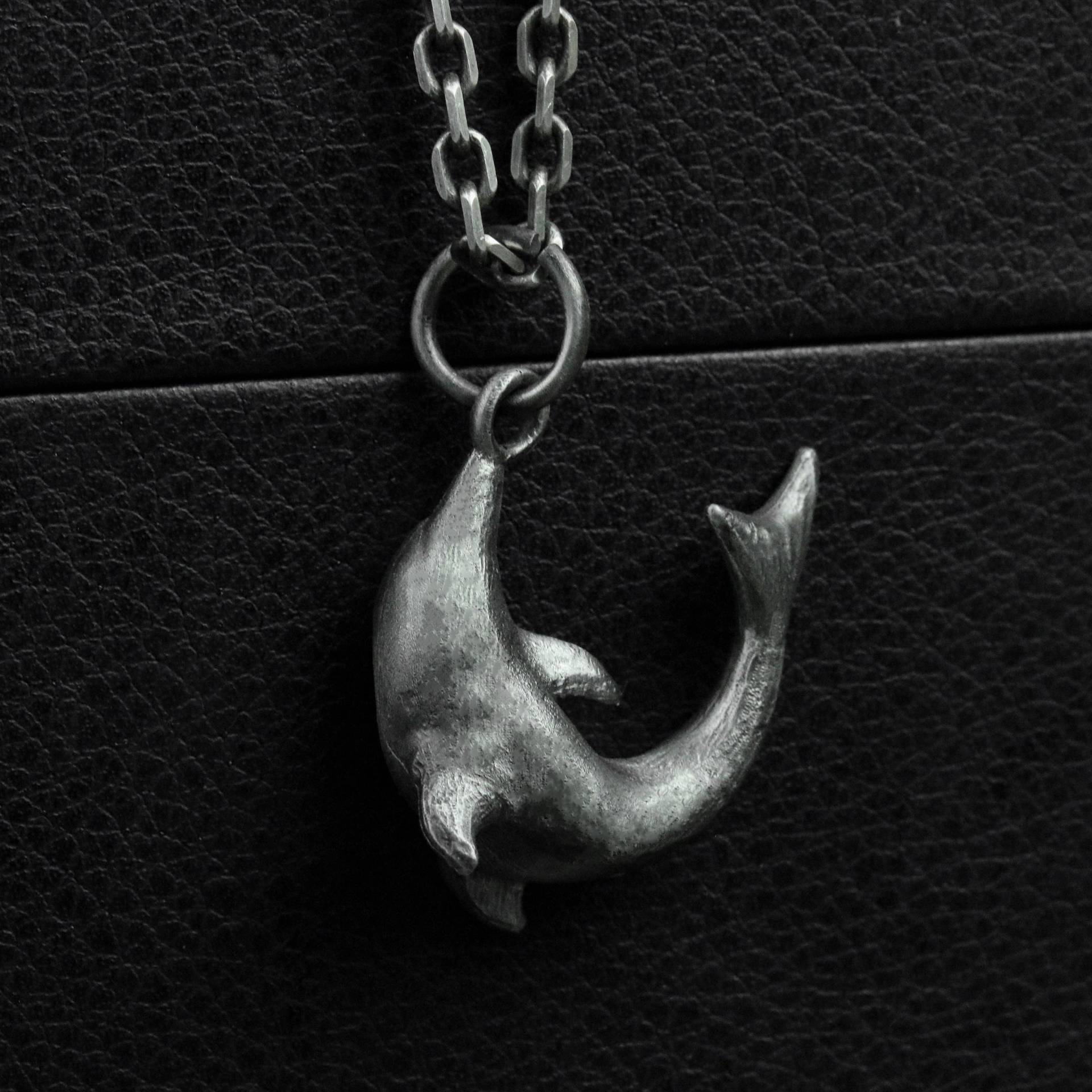 925 Sterling Silber Delfin Anhänger, Halskette, Seetiere, Herren Halsketten, Personalisierte Geschenke - Handgemacht von CARO2CARA