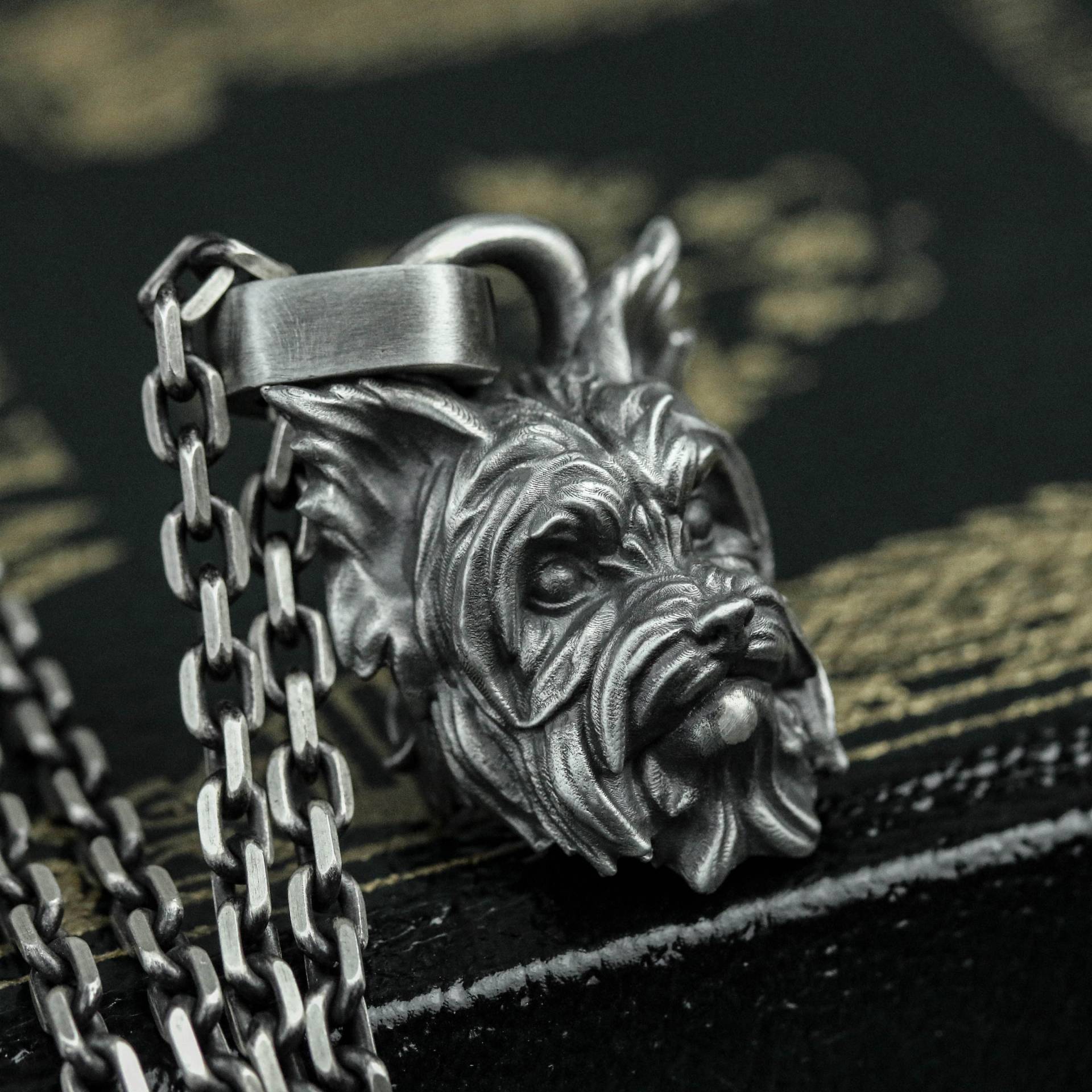 925 Sterling Silber Schnauzer Hundeanhänger, Hundehalskette, Tieranhänger, Personalisierte Geschenke, Herren Halsketten - Handwerker Made von CARO2CARA