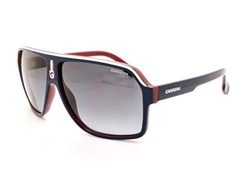 Carrera Unisex-Erwachsene 1001/S 9O 8Ru 62 Sonnenbrille, Blau (Bluette Red/White/Dark Grey) von Carrera