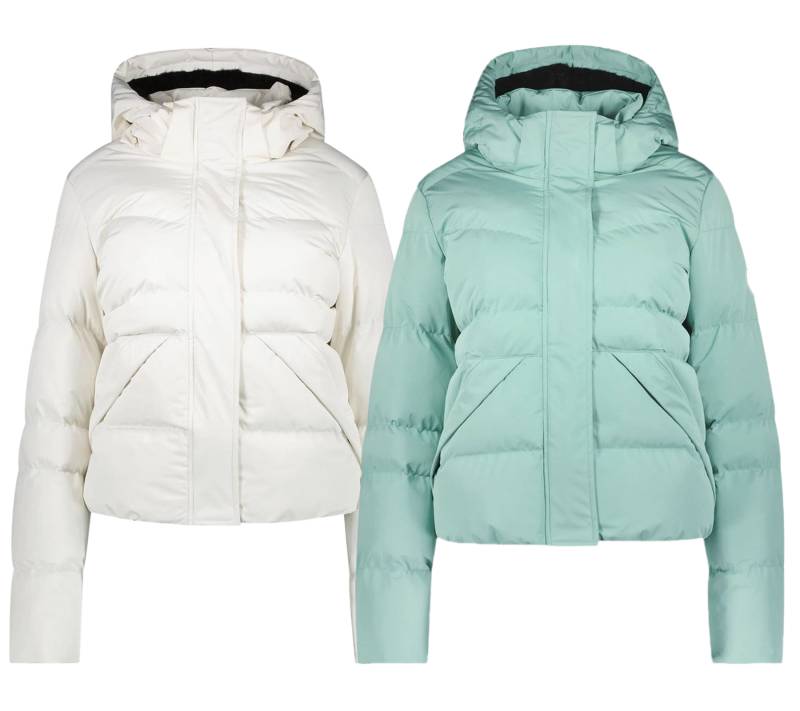 CARS JEANS Alena nachhaltige Damen gefütterte Stepp-Jacke Puffer-Jacke mit abnehmbarer Kapuze gefütterte Herbst-Jacke Mint-Grün oder Weiß von CARS JEANS