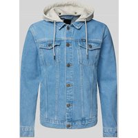 CARS JEANS Jeansjacke mit Kapuze Modell 'TREY' in Hellblau, Größe XXL von CARS JEANS