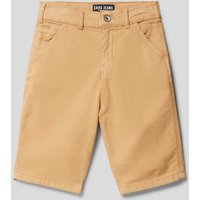 CARS JEANS Regular Fit Bermudas mit Beintaschen Modell 'Carters' in Khaki, Größe 164 von CARS JEANS