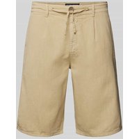 CARS JEANS Regular Fit Shorts mit Bindegürtel Modell 'HORAN' in Sand, Größe M von CARS JEANS