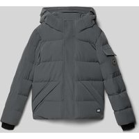 CARS JEANS Regular Fit Steppjacke mit Logo-Applikation Modell 'Camden' in Anthrazit, Größe 176 von CARS JEANS