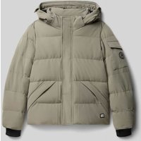CARS JEANS Regular Fit Steppjacke mit Logo-Applikation Modell 'Camden' in Taupe, Größe 188 von CARS JEANS