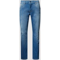 CARS JEANS Slim Fit Jeans im Used-Look Modell 'BATES' in Blau, Größe 32/32 von CARS JEANS