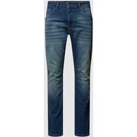 CARS JEANS Slim Fit Jeans im Used-Look Modell 'BATES' in Jeansblau, Größe 34/30 von CARS JEANS