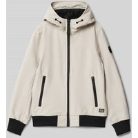 CARS JEANS Softshell-Jacke mit Reißverschlusstaschen Modell 'YONAZ' in Sand, Größe 164 von CARS JEANS