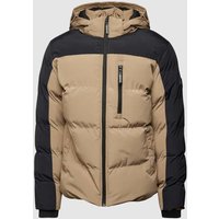 CARS JEANS Steppjacke mit Label-Patch Modell 'HAMDON' in Sand, Größe XXL von CARS JEANS