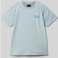 CARS JEANS T-Shirt mit Label-Print in Bleu, Größe 176 von CARS JEANS