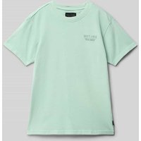 CARS JEANS T-Shirt mit Label-Print in Mint, Größe 188 von CARS JEANS