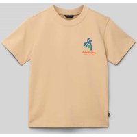 CARS JEANS T-Shirt mit Motiv-Print Modell 'TORINS' in Sand, Größe 176 von CARS JEANS