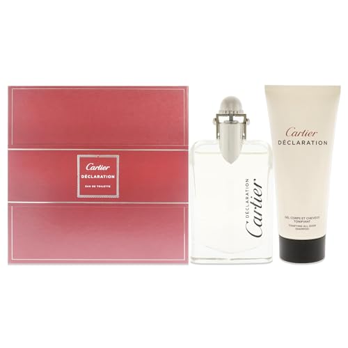 Cartier Declaration For Men 2-teiliges Geschenkset 1,6 oz EDT Spray, 3,3 oz Tonifying All Over Shampoo von Cartier