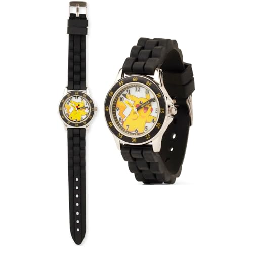 CARTOON Armbanduhr Pikachu Pokémon Analoguhr Verstellbares Silikonarmband Zubehör für Kinder CARTOON Armbanduhr Pikachu Pokémon Analoguhr Verstellbares Silikonarmband Zubehör für Kinder von CARTOON