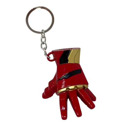 CARTOON Avengers Marvel Schlüsselanhänger aus Metall mit Superhelden-Symbolen, Iron Man Handschuh, 11 cm von CARTOON