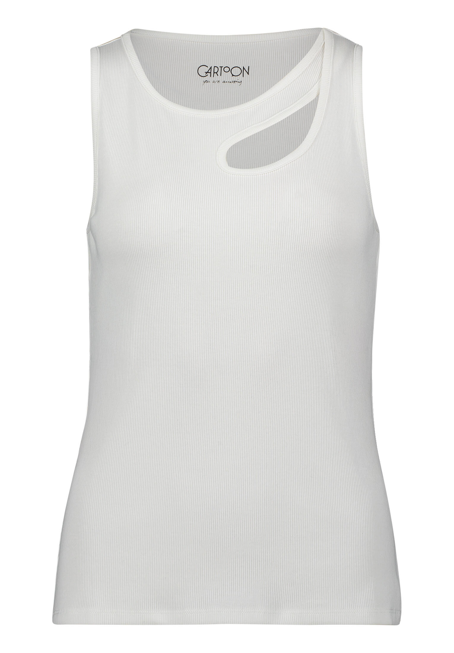 CARTOON - Basic-Top Rohweiß - Gr. - 38 von CARTOON