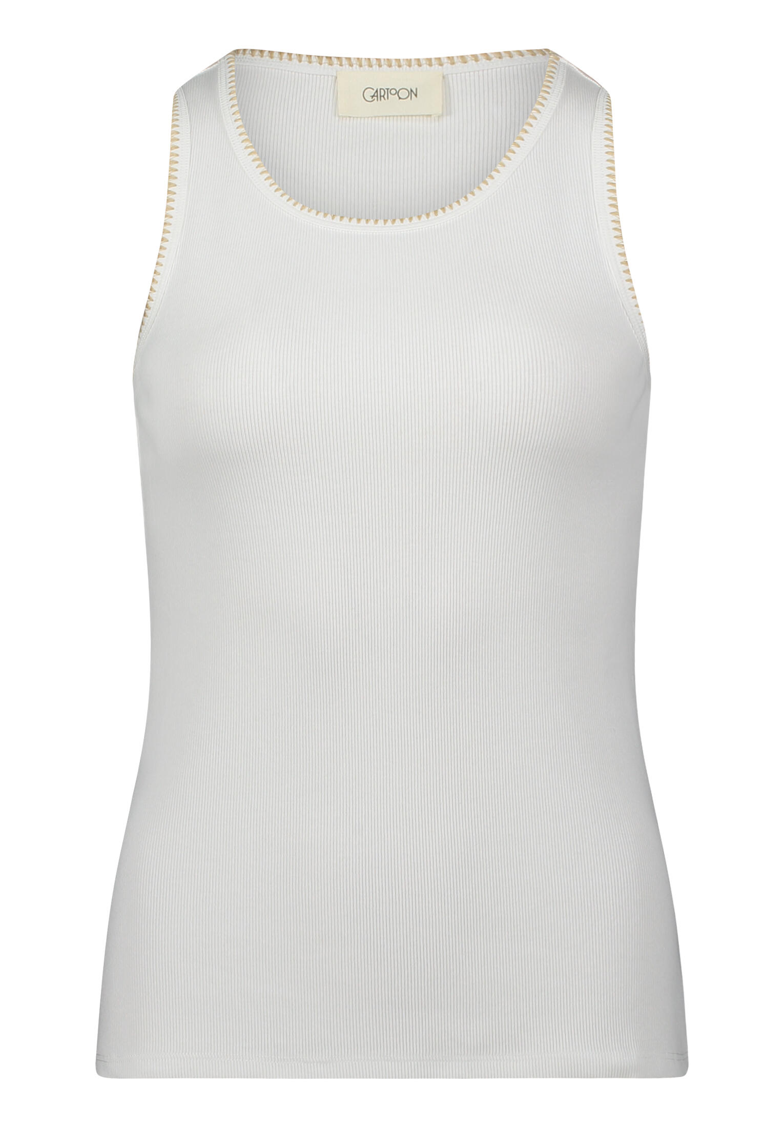 CARTOON - Basic-Top Rohweiß - Gr. - 38 von CARTOON