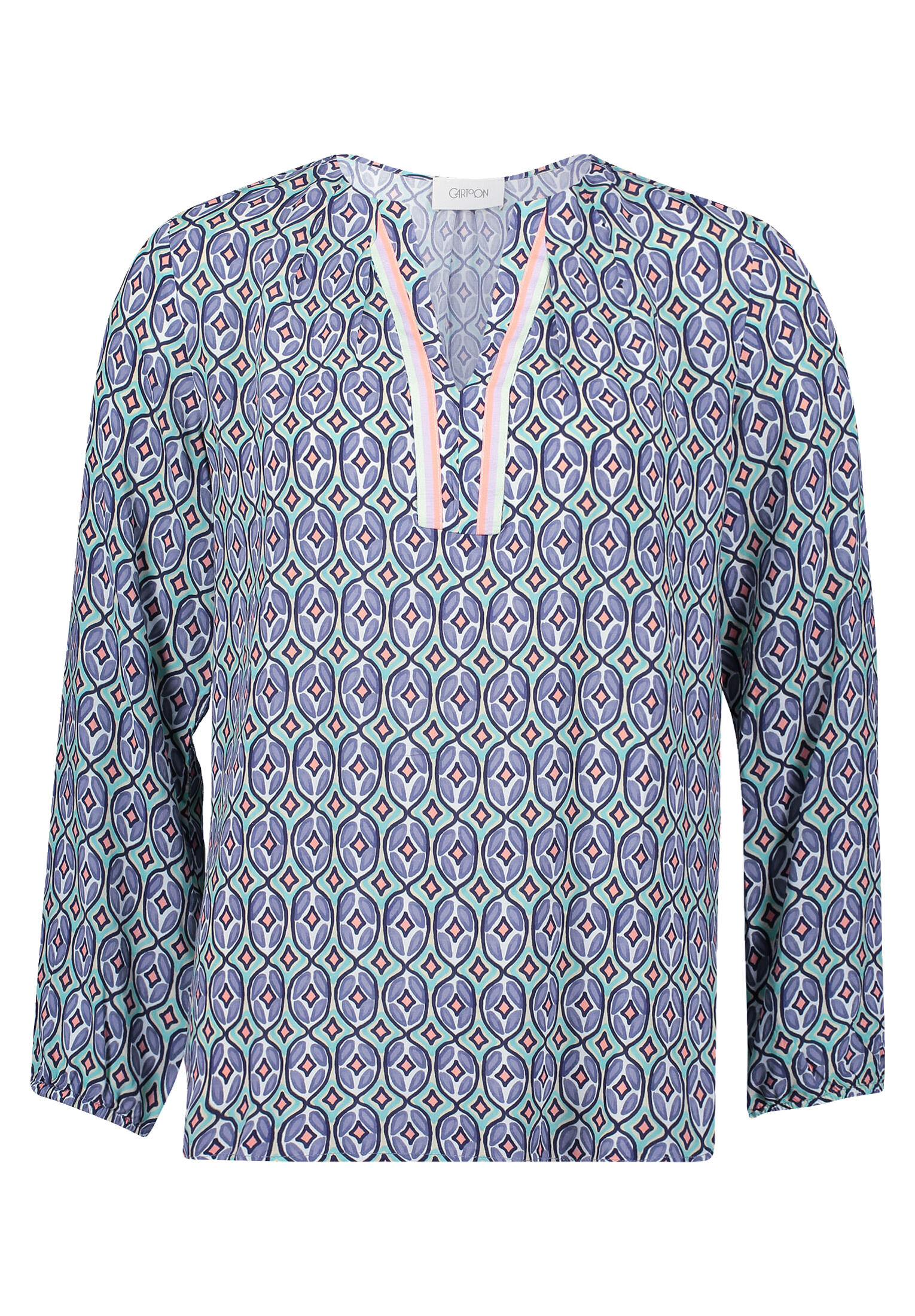 CARTOON - Casual-Bluse apricot/green - Gr. - 38 von CARTOON