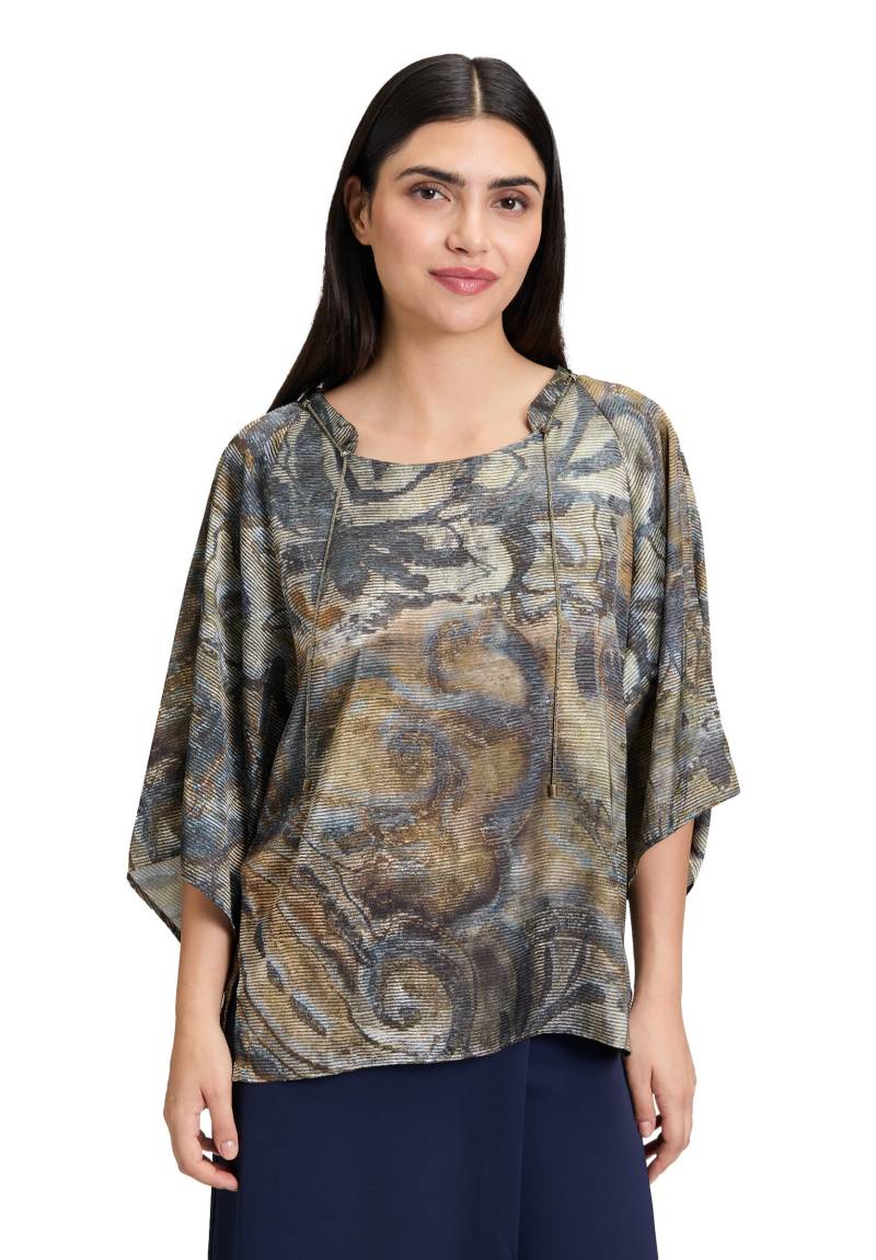 CARTOON - Casual-Bluse blau/khaki - Gr. - 38 von CARTOON