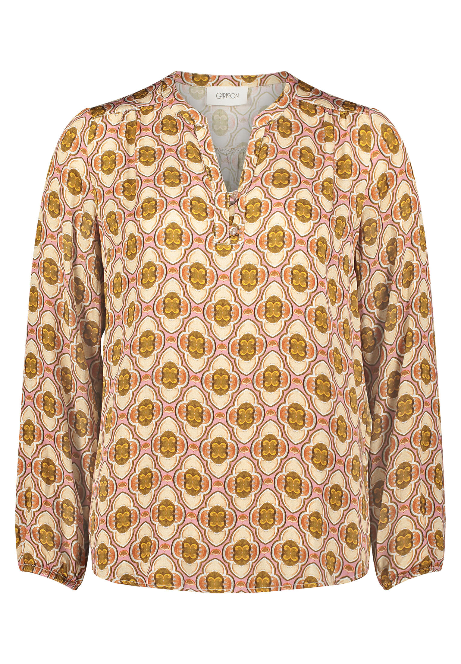 CARTOON - Casual-Bluse brown/rosé - Gr. - 40 von CARTOON