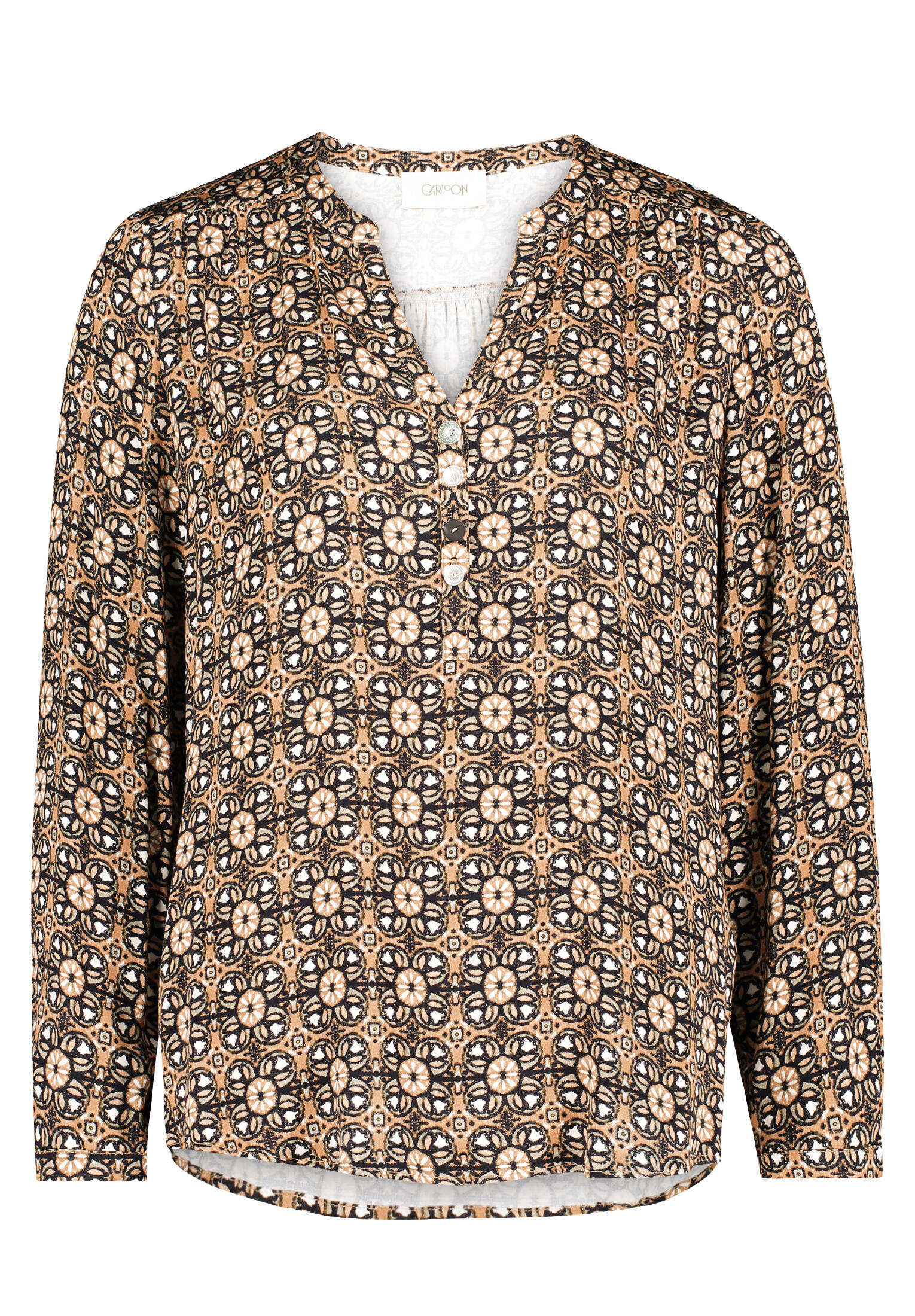 CARTOON - Casual-Bluse camel/black - Gr. - 38 von CARTOON