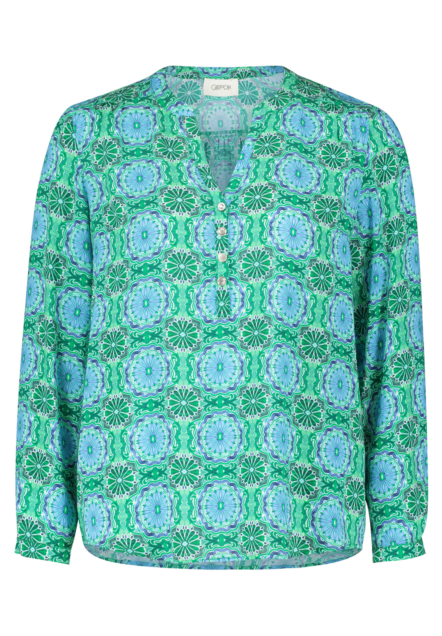CARTOON - Casual-Bluse green/blue - Gr. - 36 von CARTOON