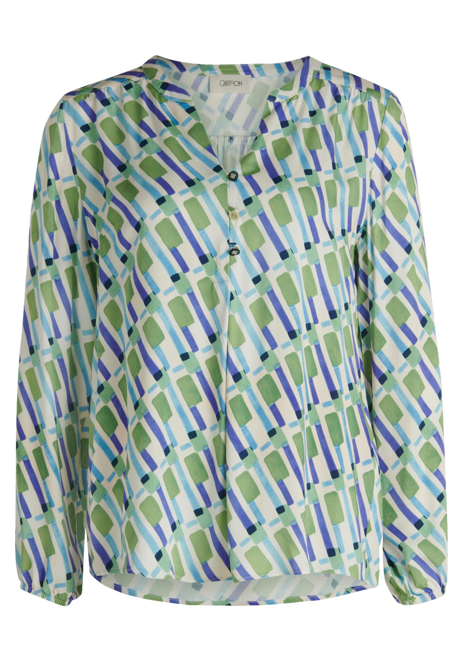 CARTOON - Casual-Bluse green/blue - Gr. - 40 von CARTOON