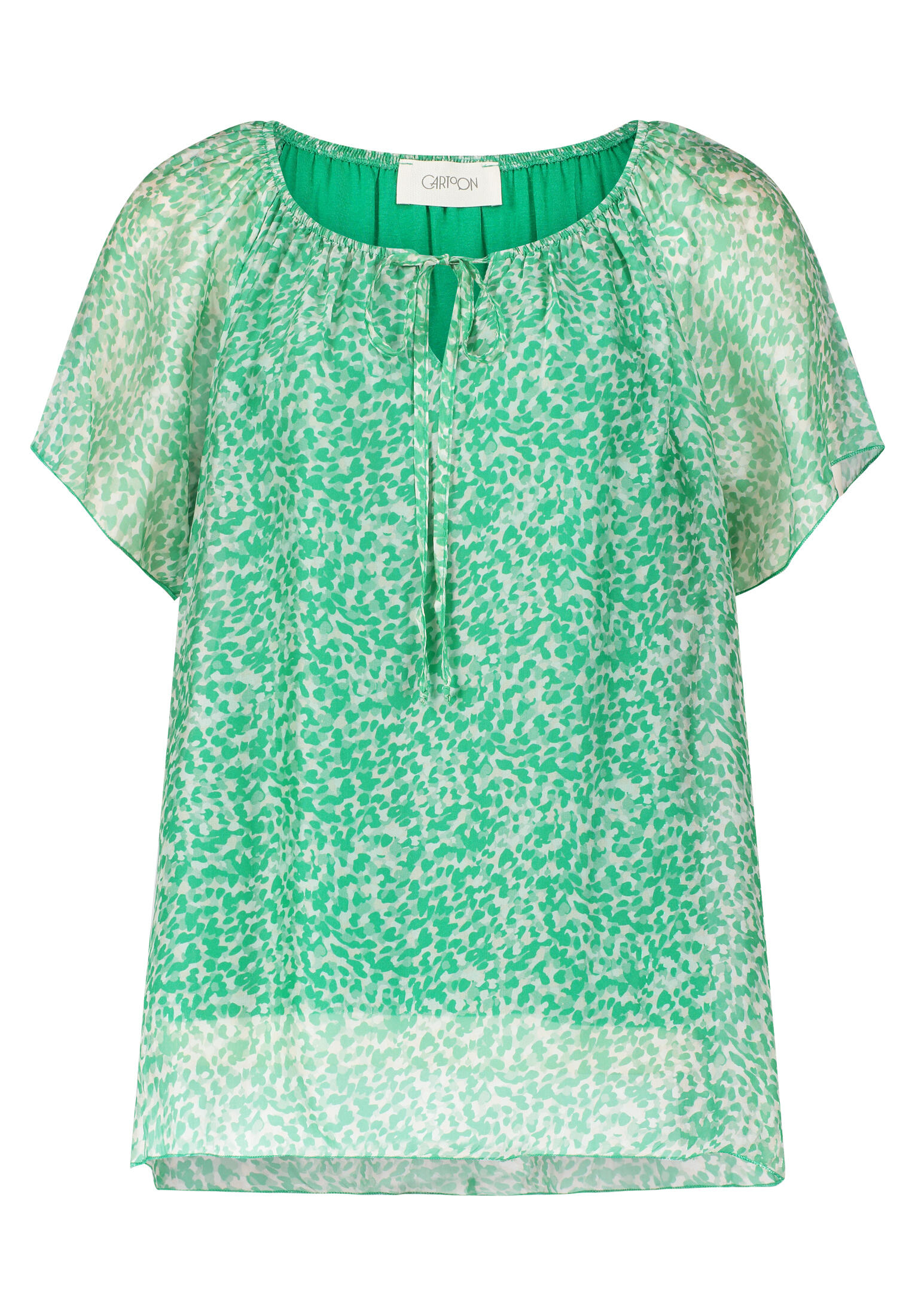 CARTOON - Casual-Bluse green/white - Gr. - 36 von CARTOON