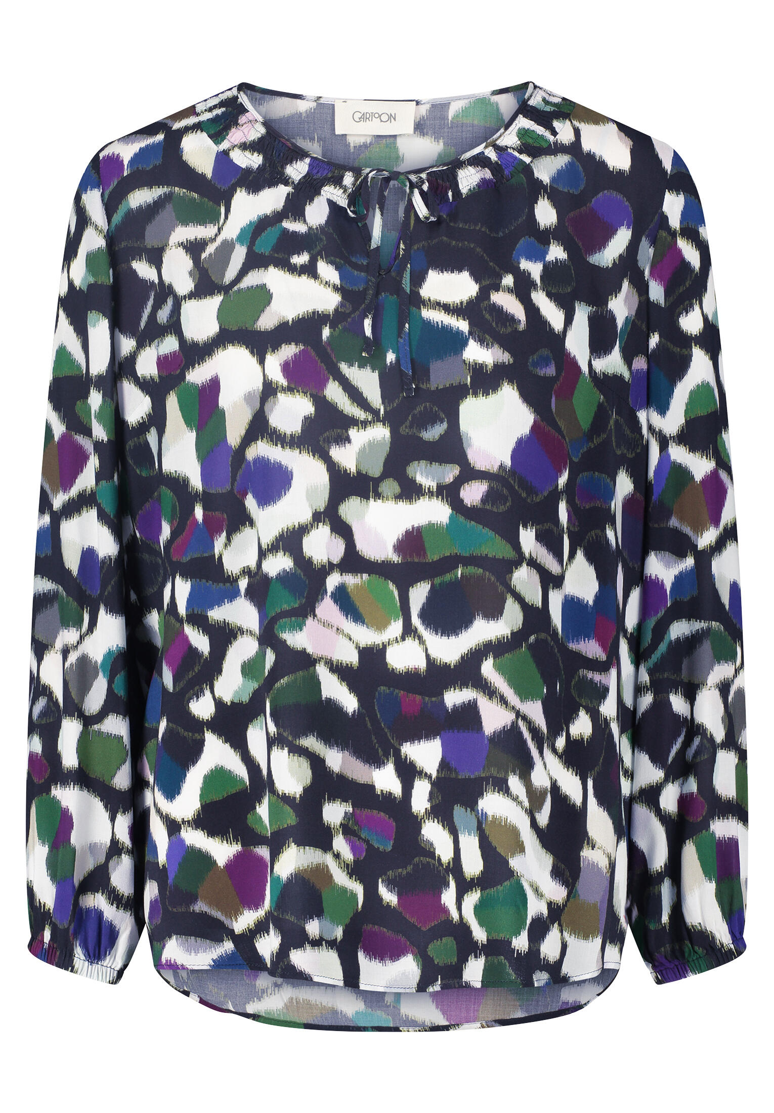 CARTOON - Casual-Bluse grün/schwarz - Gr. - 36 von CARTOON