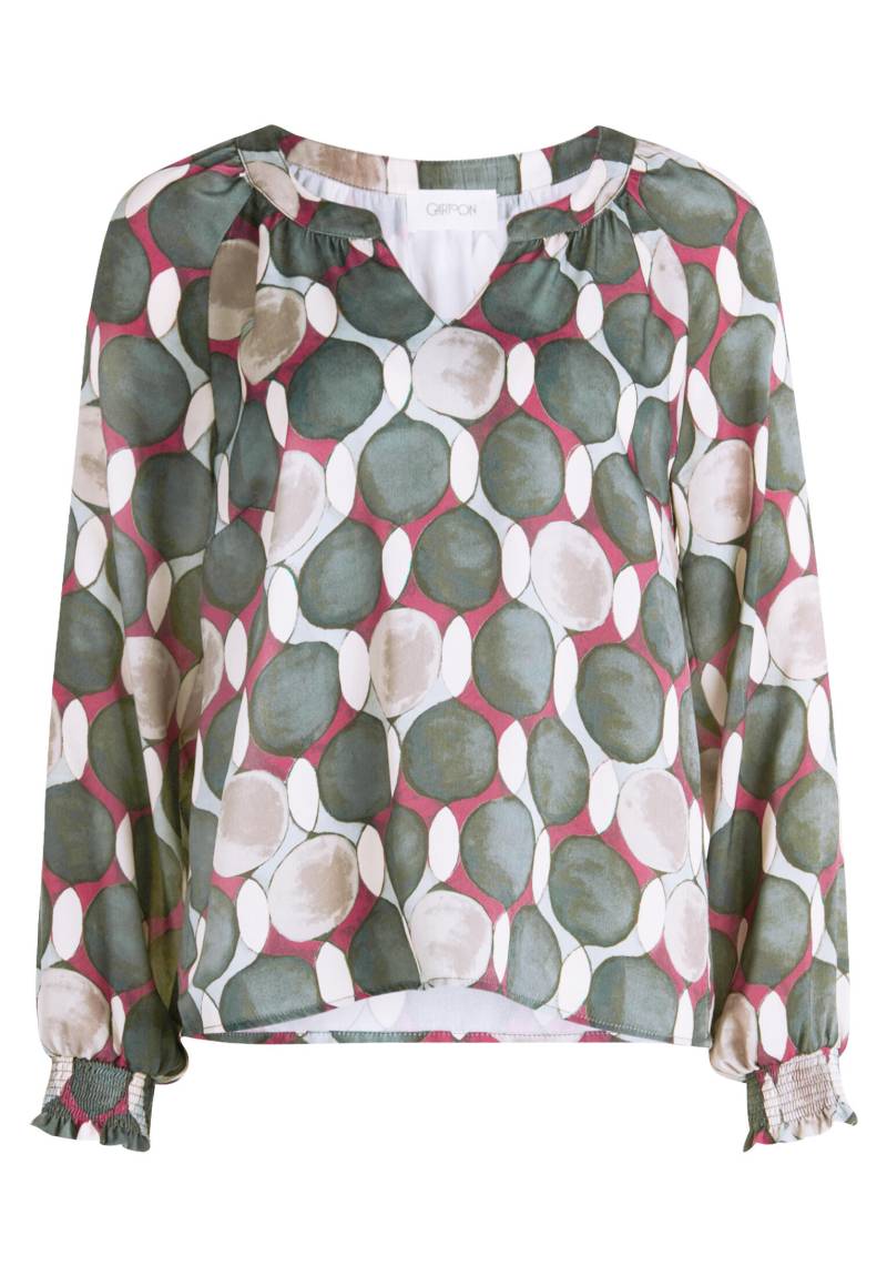 CARTOON - Casual-Bluse grün/violett - Gr. - 38 von CARTOON