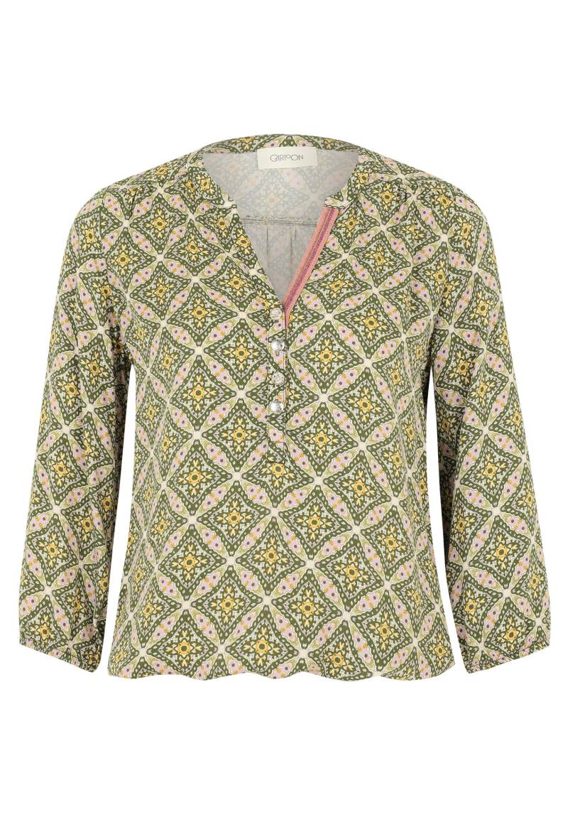 CARTOON - Casual-Bluse grün/violett - Gr. - 38 von CARTOON