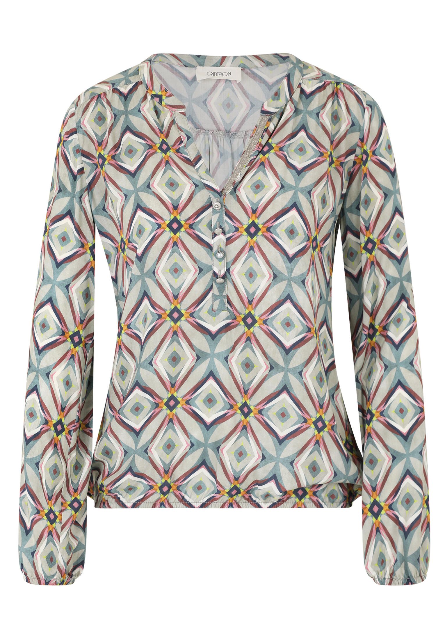 CARTOON - Casual-Bluse violett/blau - Gr. - 36 von CARTOON