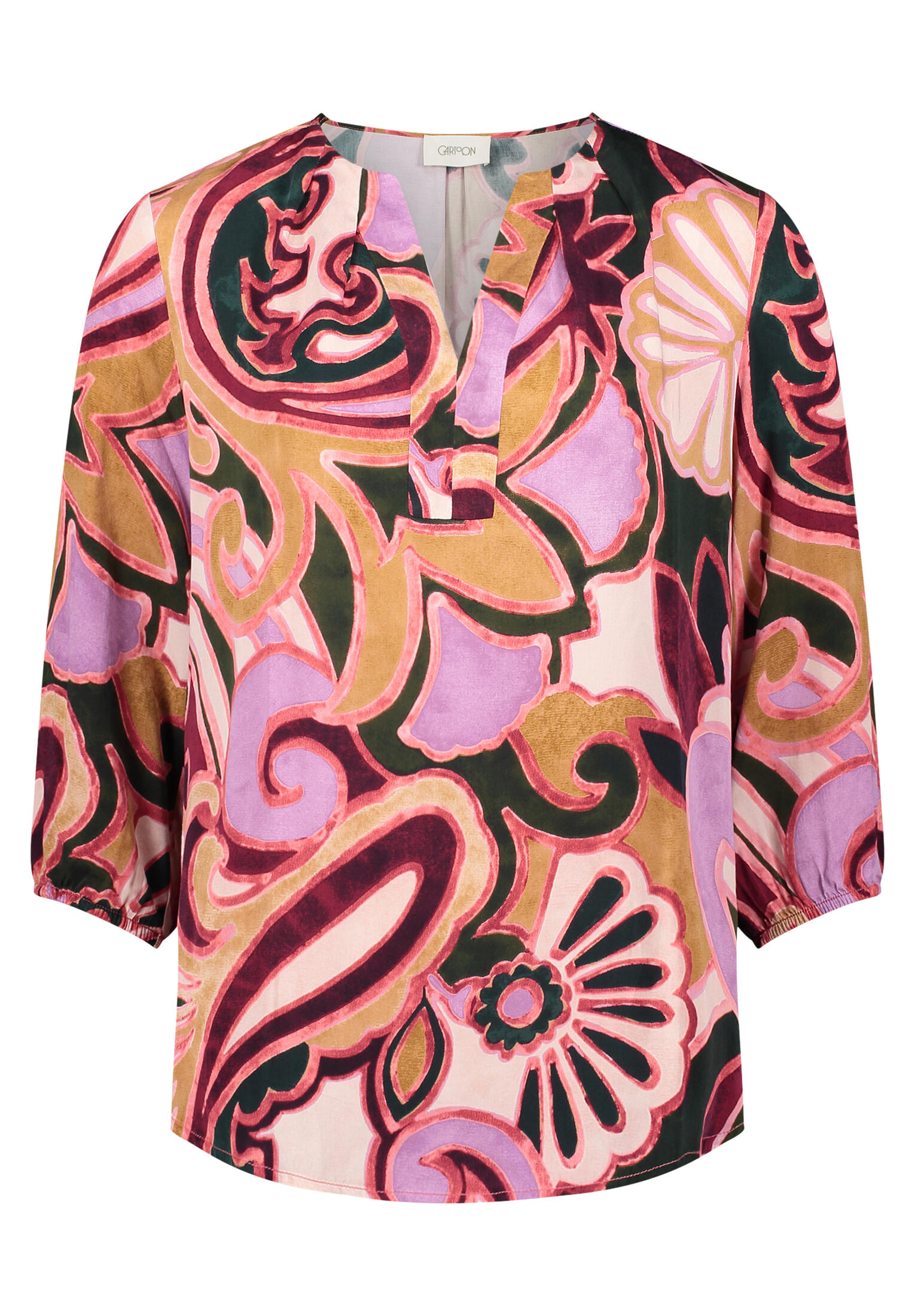 CARTOON - Casual-Bluse violett/rosa - Gr. - 38 von CARTOON