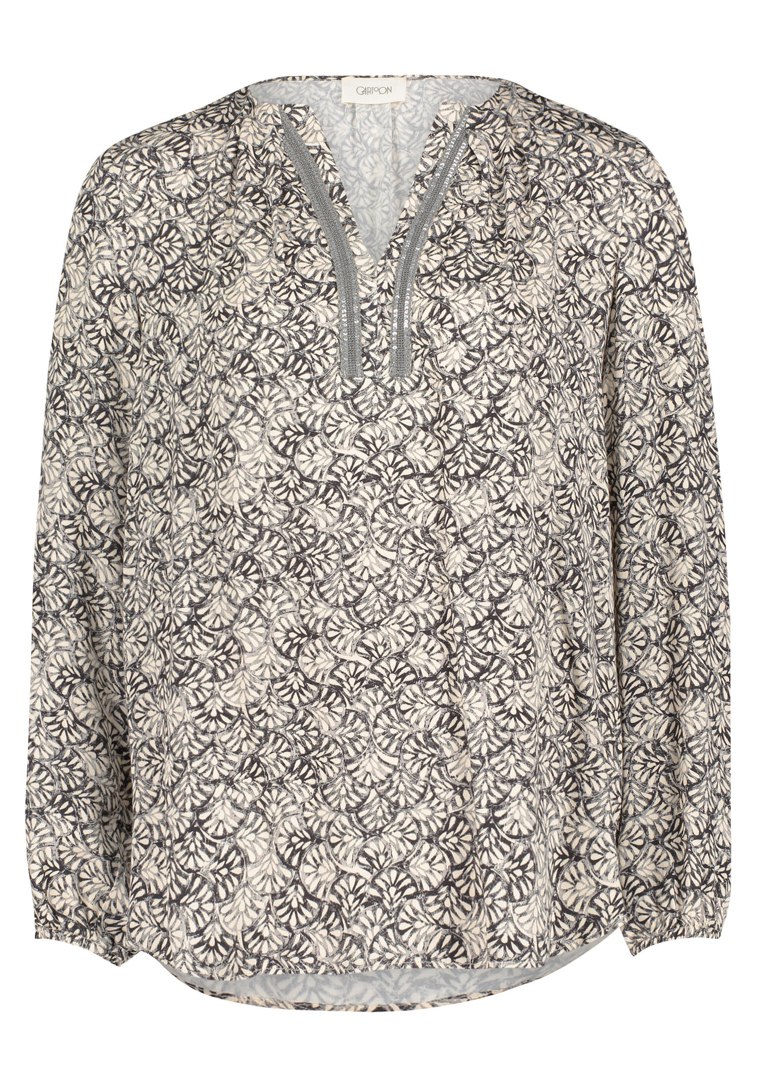 CARTOON - Casual-Bluse weiß/schwarz - Gr. - 38 von CARTOON