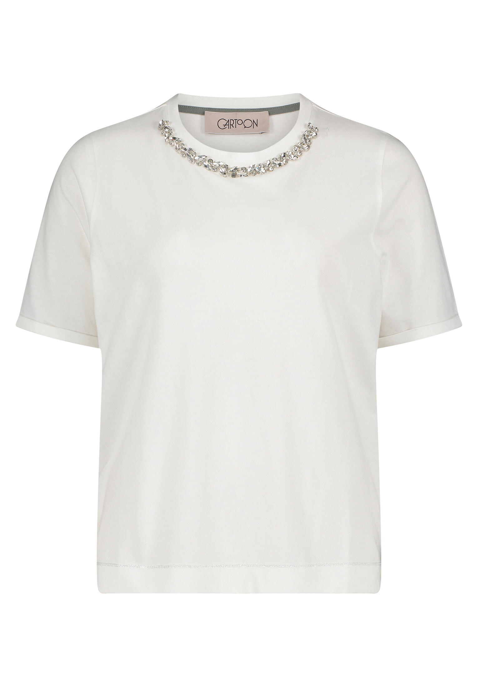 CARTOON - Casual-Shirt patch cream/silver - Gr. - 38 von CARTOON