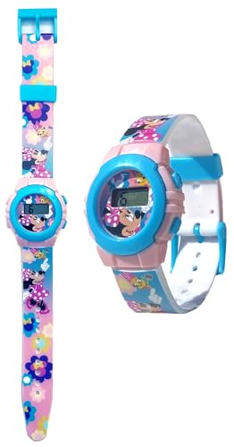 CARTOON Digitale Armbanduhr für Kinder, in geformter Verpackung, Minnie 1, Gurt von CARTOON
