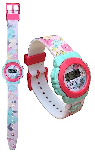 CARTOON Digitale Armbanduhr für Kinder, in geformter Verpackung, Minnie Maus, Gurt von CARTOON