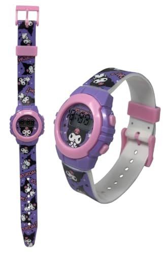 CARTOON Digitale Kinderarmbanduhr in geformter Verpackung, Kuromi, Armband von CARTOON