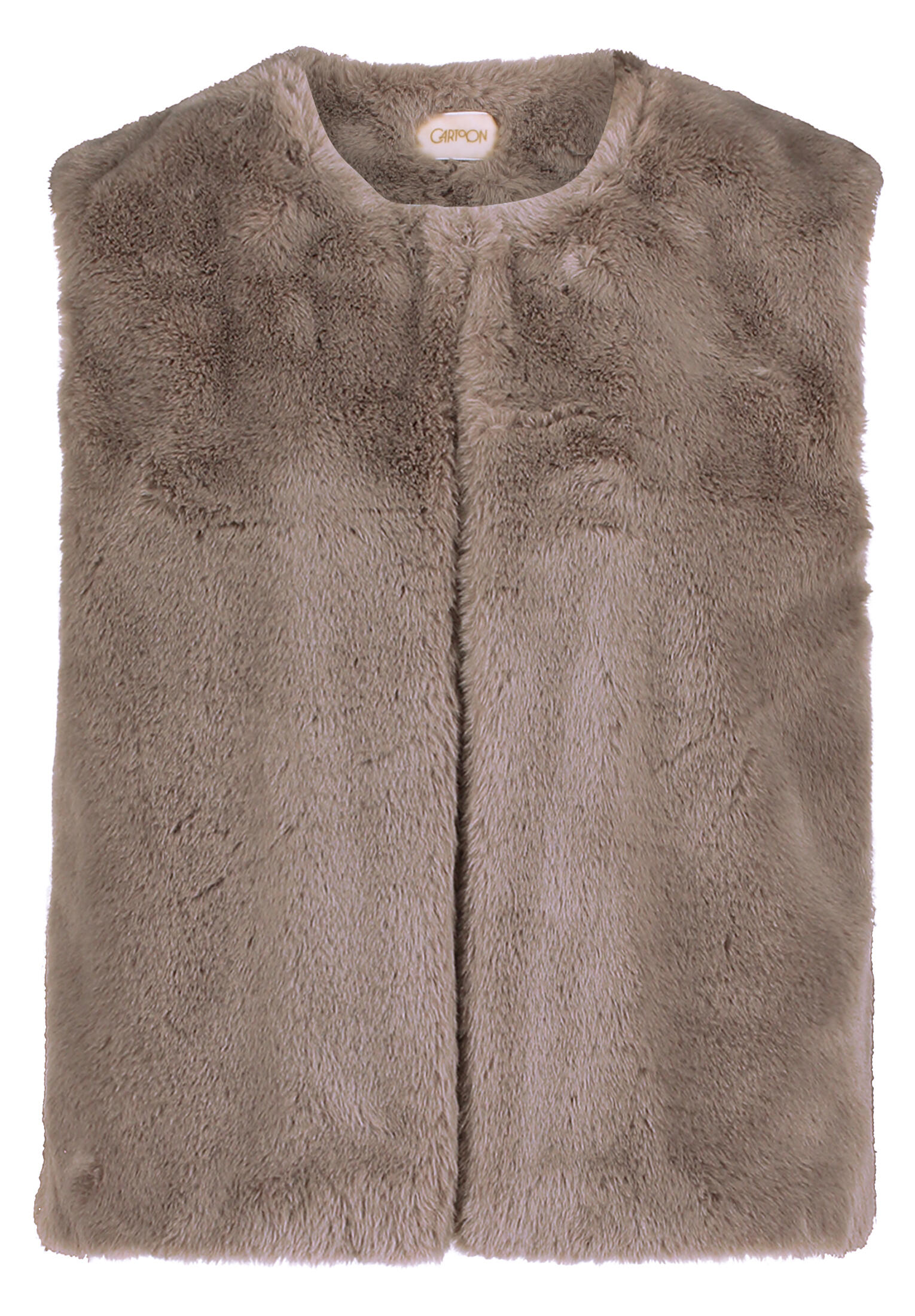 CARTOON - Fake Fur-Weste schlamm - Gr. - 40 von CARTOON