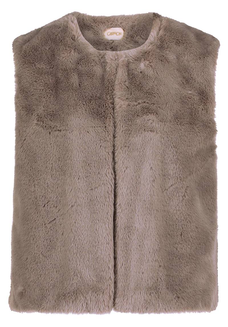 CARTOON - Fake Fur-Weste schlamm - Gr. - 44 von CARTOON