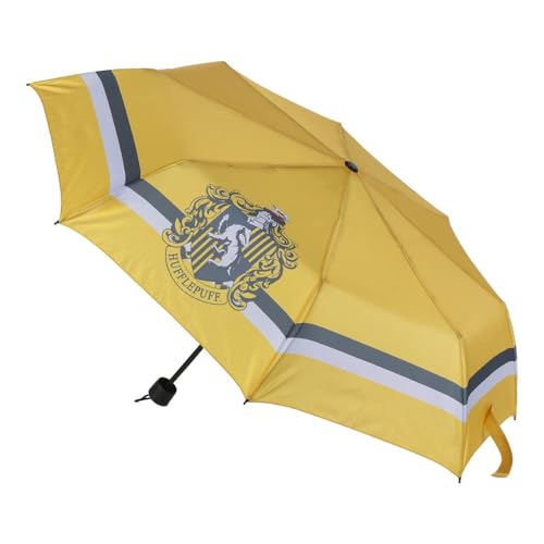 CARTOON Faltbarer Regenschirm Harry Potter Regenschirm Erwachsene 8 Speichen mit manuellem Öffnen, Hufflepuff CARTOON Faltbarer Regenschirm Harry Potter Regenschirm Erwachsene 8 Speichen mit manuellem Öffnen, Hufflepuff von CARTOON