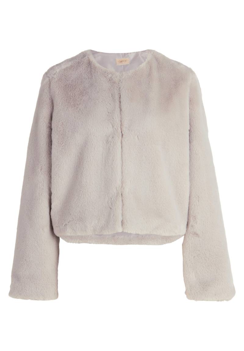 CARTOON - Kunstfell-Jacke hellgrau - Gr. - 40 von CARTOON