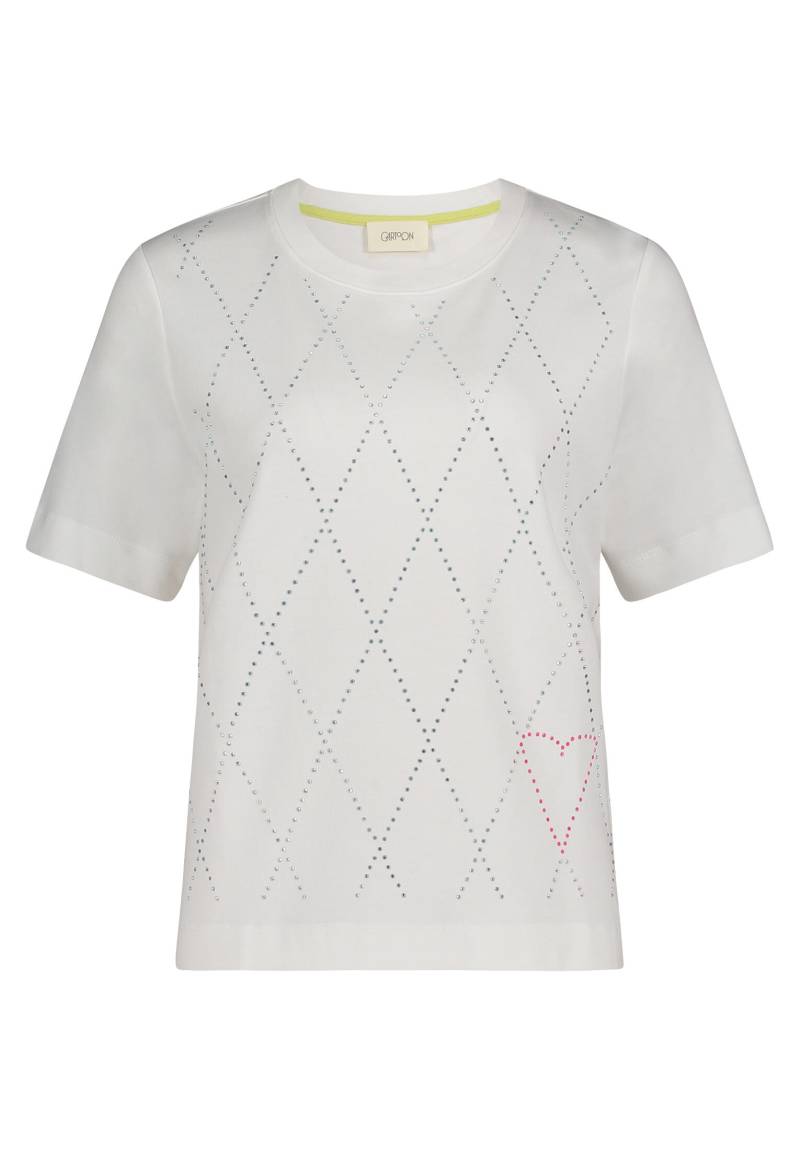 CARTOON - Kurzarm-Shirt patch cream/pink - Gr. - 38 von CARTOON