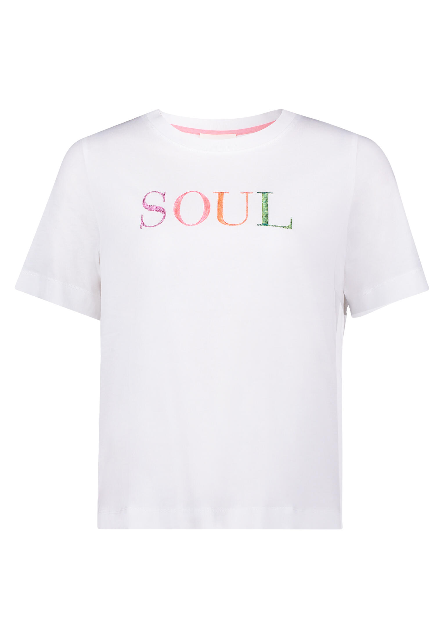 CARTOON - Kurzarm-Shirt patch cream/pink - Gr. - 46 von CARTOON