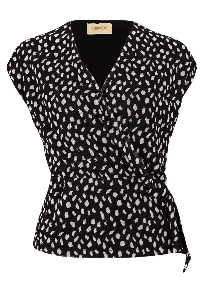 CARTOON - Kurzarm-Shirt weiß/schwarz - Gr. - 38 von CARTOON