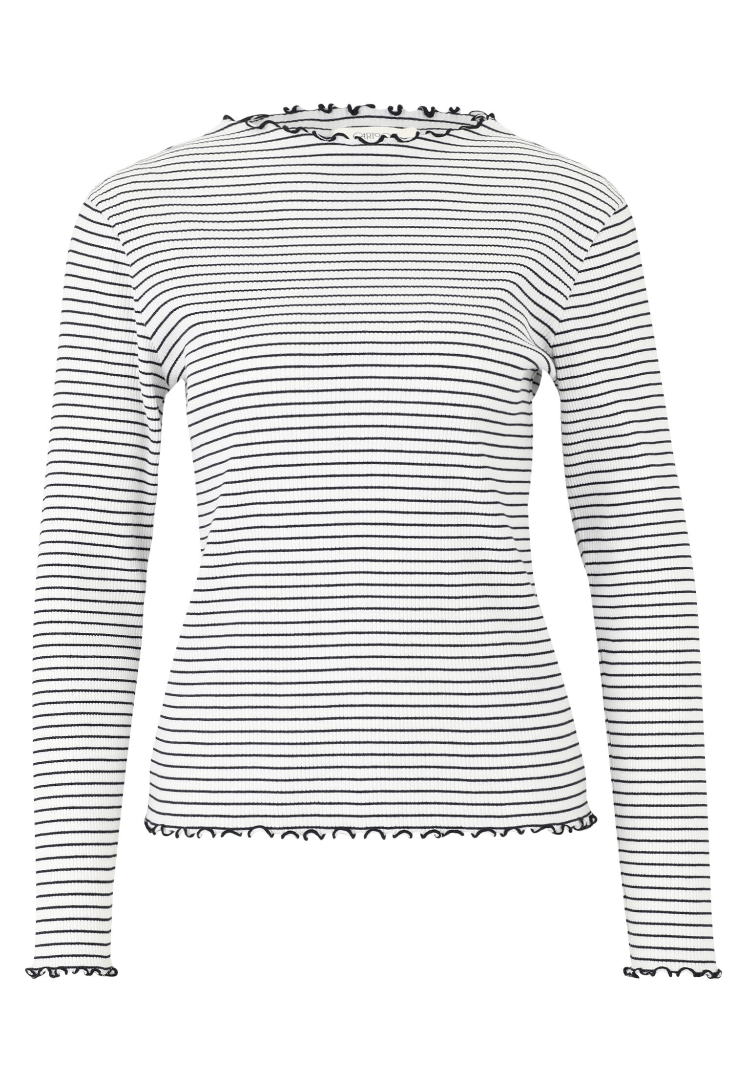 CARTOON - Langarm-Shirt weiß/schwarz - Gr. - 44 von CARTOON