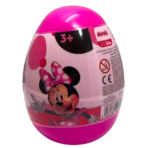 CARTOON Mini Überraschungsei 5 Stück Ei mit Zubehör Schreibwaren Farben und Designs für Kinder, Minnie Maus, 7 x 7 x 10 cm, Freizeit CARTOON Mini Überraschungsei 5 Stück Ei mit Zubehör Schreibwaren Farben und Designs für Kinder, Minnie Maus, 7 x 7 x 10 cm, Freizeit von CARTOON